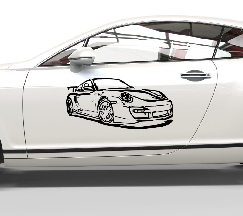 13034 Porsche 911 Turbo Aufkleber